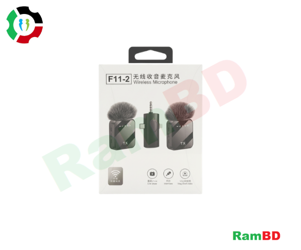 F11-2 Dual Wireless Microphone For iPhone