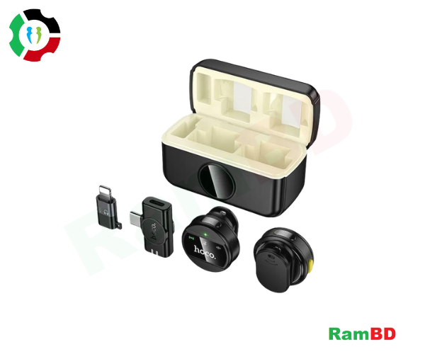 Hoco L22 Bright 2-in-1 wireless microphone with case (iP/Type-C)