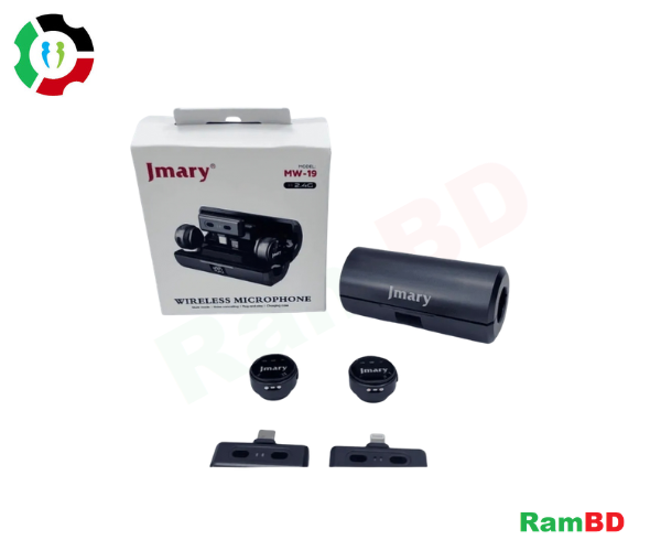 Jmary MW-19 2.4G Dual Wireless Lavalier Microphone Type-C