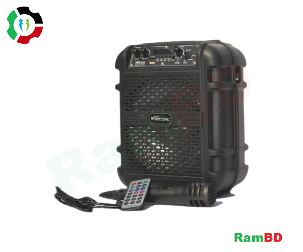 Kamasonic SK-866 Portable Bluetooth Trolley Speaker With Wire Microphone