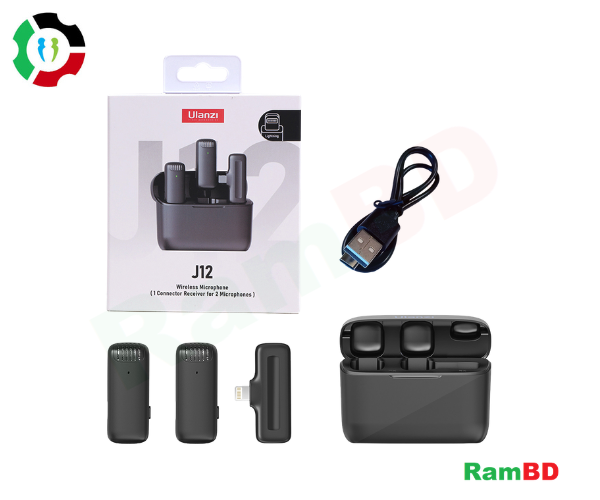 Ulanzi J12 Wireless Lavalier Microphone