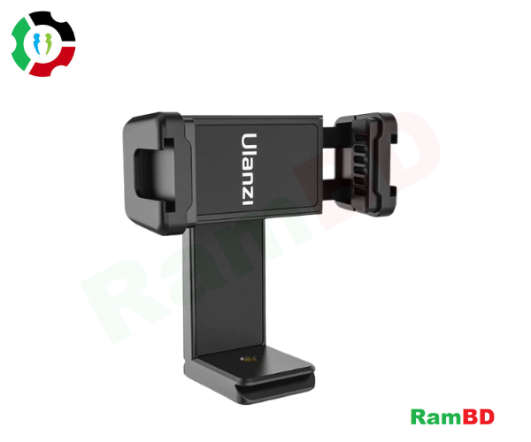 Ulanzi ST-22 Adjustable Phone Holder Tripod Adapter with Dual Cold Shoe Mount