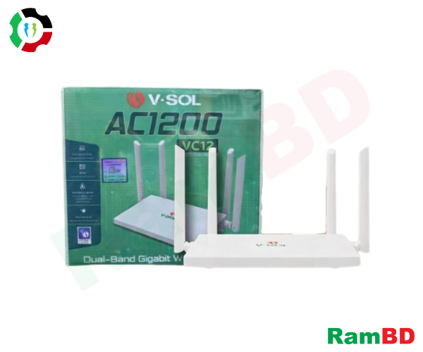 VSOL AC1200 Dual Band Gigabit WiFi 5 Router MU-MIMO + OFDM Support HG3610AC-1G3F